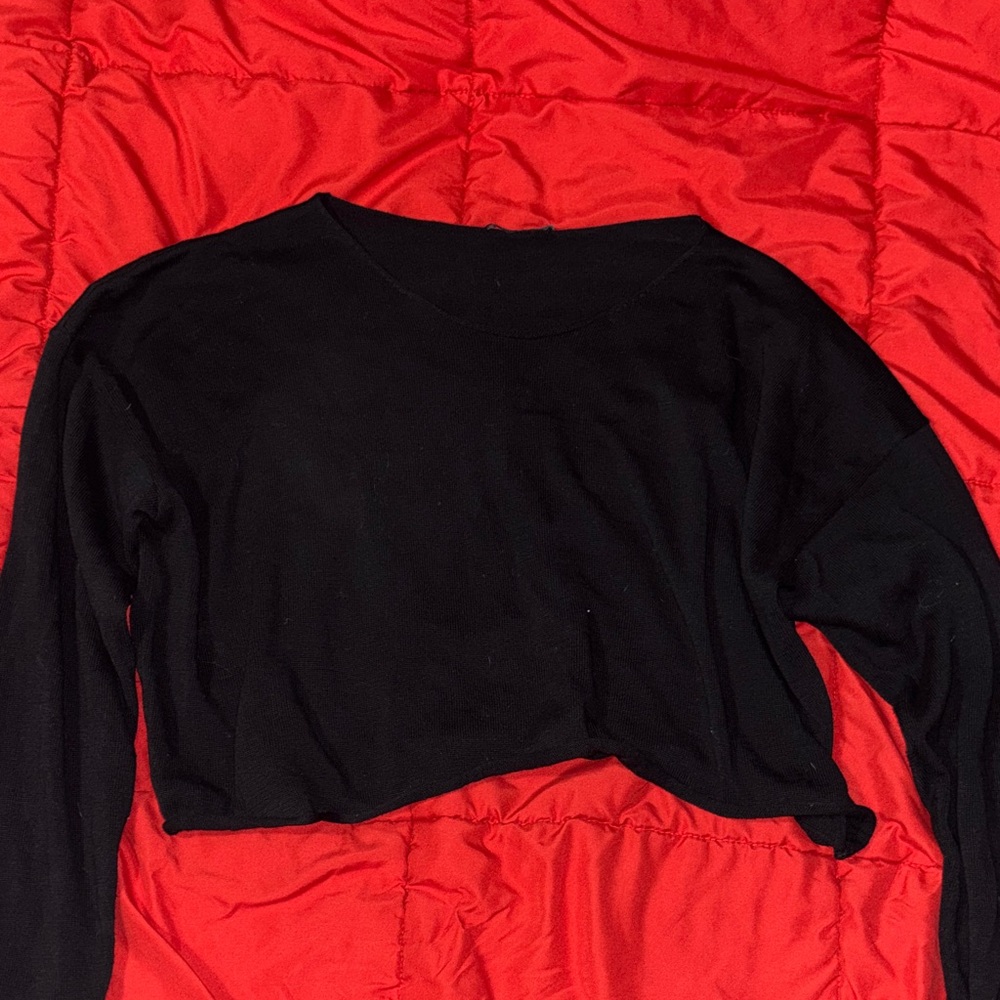 Brandy Melville Black Crop Top